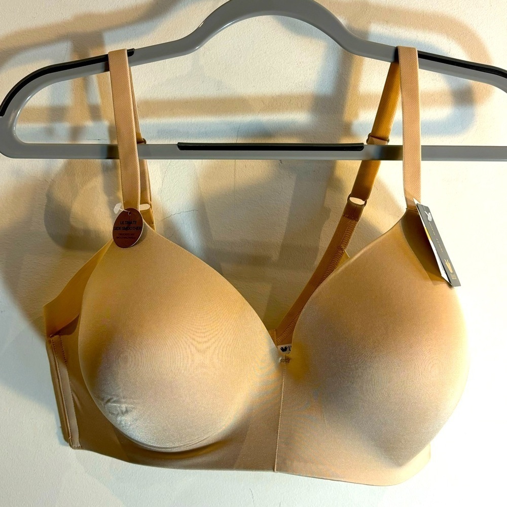 WACOAL Sz 36DD Bra Underwire Free Padded Full Coverage High Sides Adjustable NEW